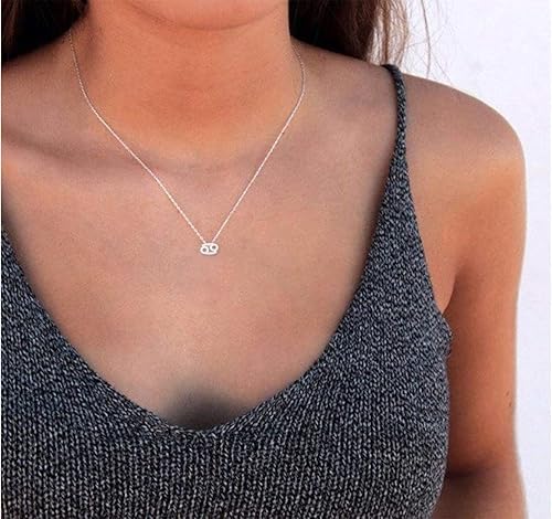 Miniatura 3 de 2 collares del zodiaco para mujer, collar de 12 constelaciones, signo del zodiaco, horóscopo, joyería del zodiaco, regalo, Metal, Aleación.