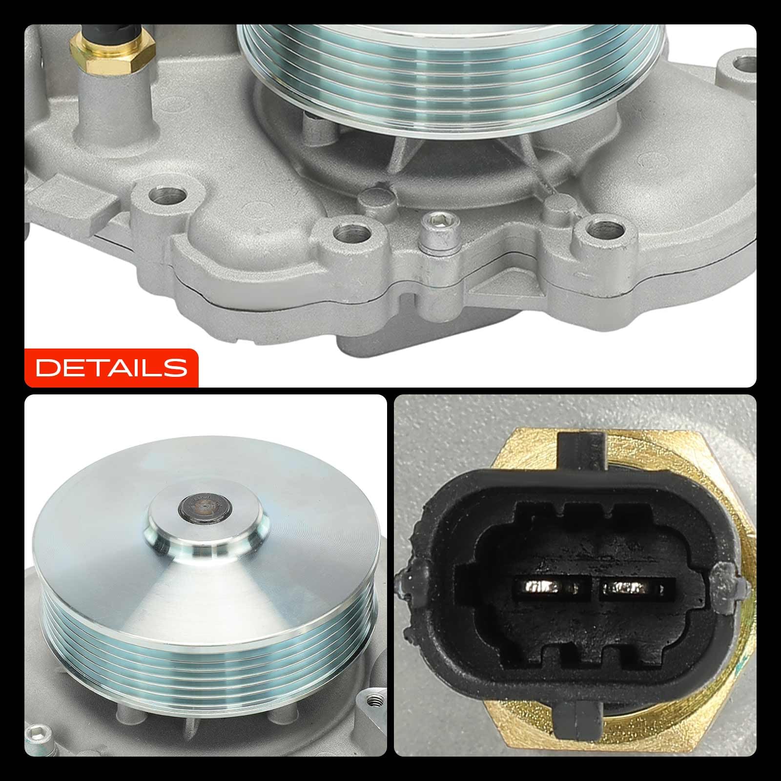 Frankberg Pompa dell'acqua di raffreddamento con kit di guarnizioni | 68157161AA; Compatibile con: 300 C LE LX, Grand Cherokee IV Seconda Guerra Mondiale, 300 C LX