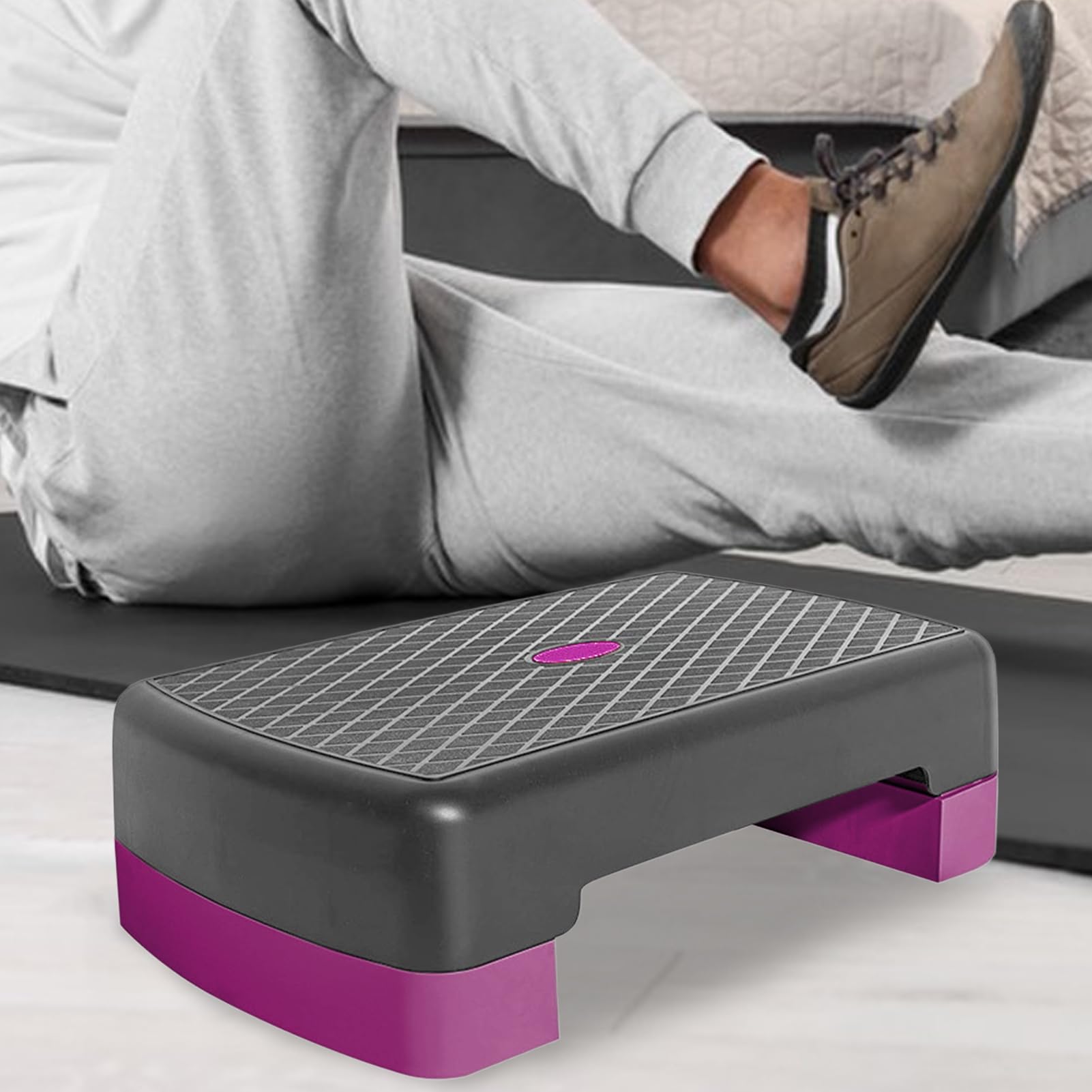 Stepper Per Esercizi, Stepper Regolabile In Altezza Per Esercizi, Pedana Antiscivolo Da 45 Cm Per Allenamento Cardio, Aerobica, Palestra E Casa