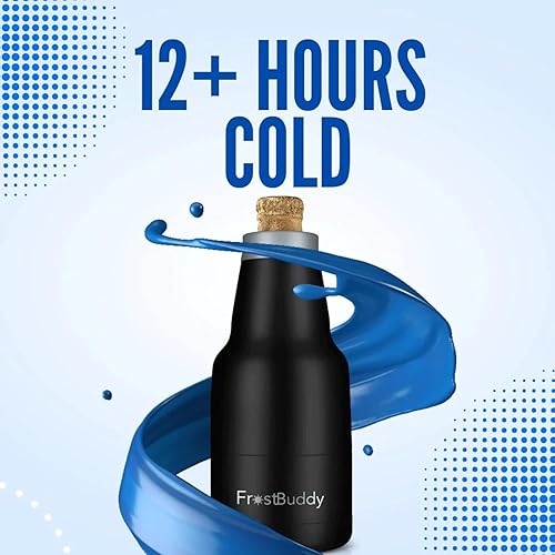 Miniatura 6 de Frost Buddy - Botella enfriadora de cerveza modelo - Enfriador de cerveza - Aislamiento al vacío de doble pared para cerveza fría - Acero inoxidable