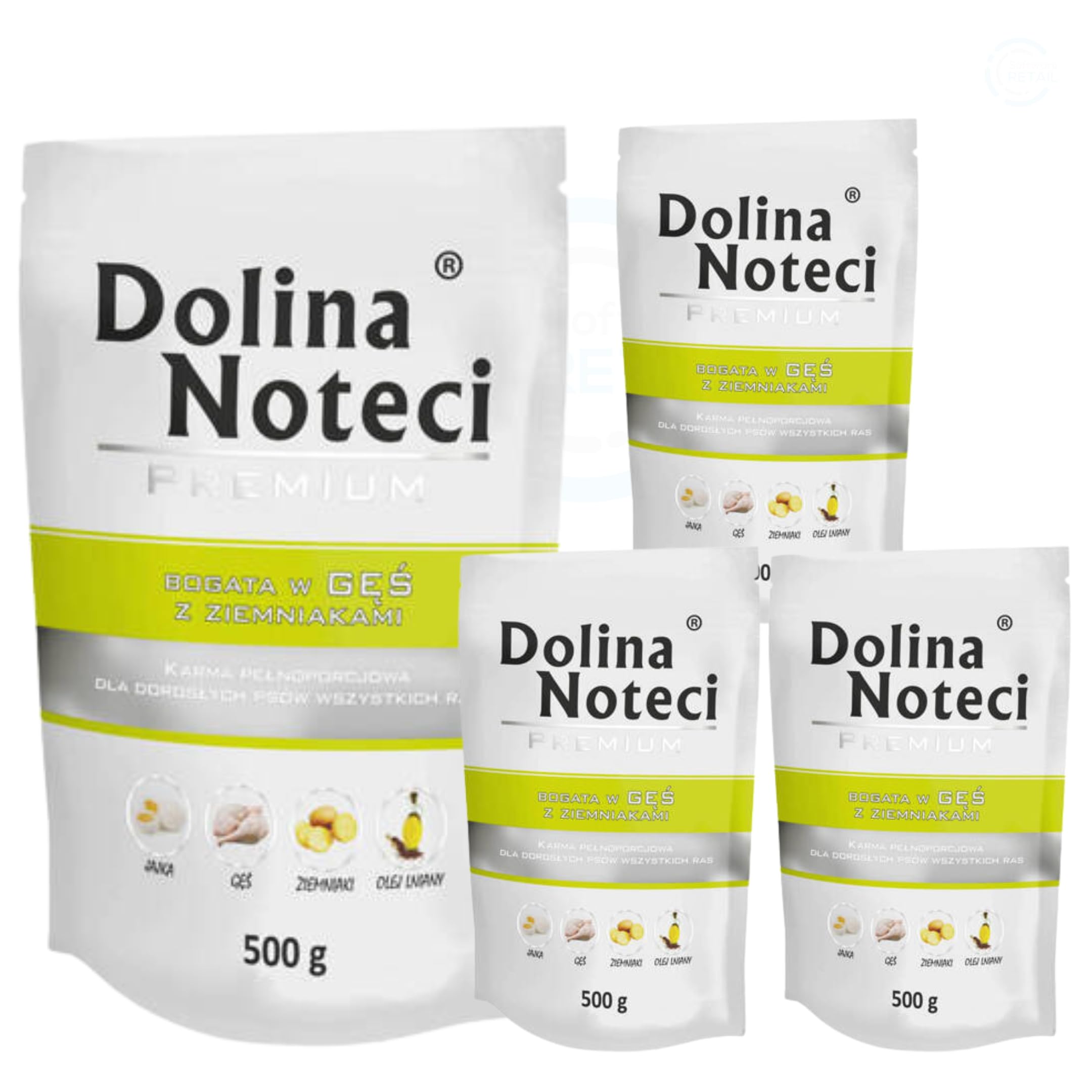 Dolina Noteci Premium Wet Dog Food, Goose with Potato, Gluten-Free (4x500g) โ image 1