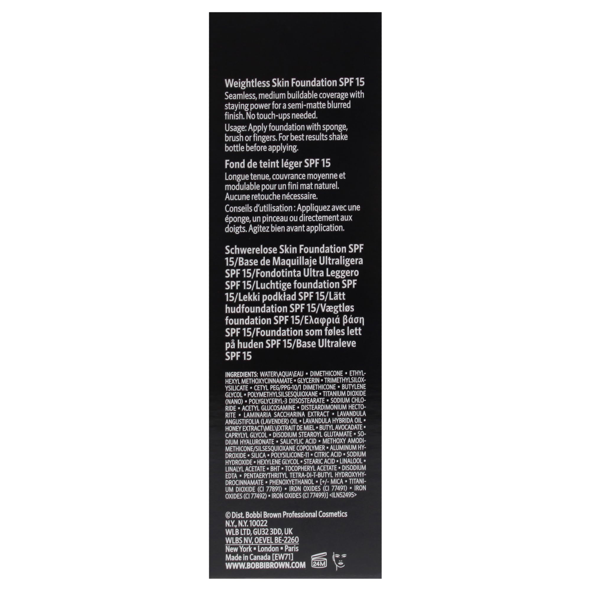 Weightless Skin Foundation SPF 15 – Warm Almond by Bobbi Brown for Women, 300 ml Foundation