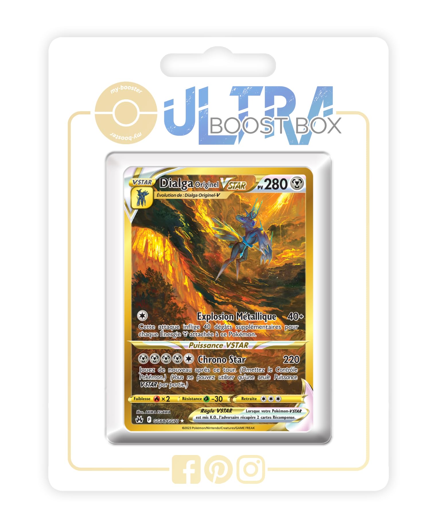 Dialga Original VSTAR GG68/GG70 Alternative Pokémon Gallery Secret Gold -  Ultraboost X Sword and Shield 12.5 Zenith Supreme