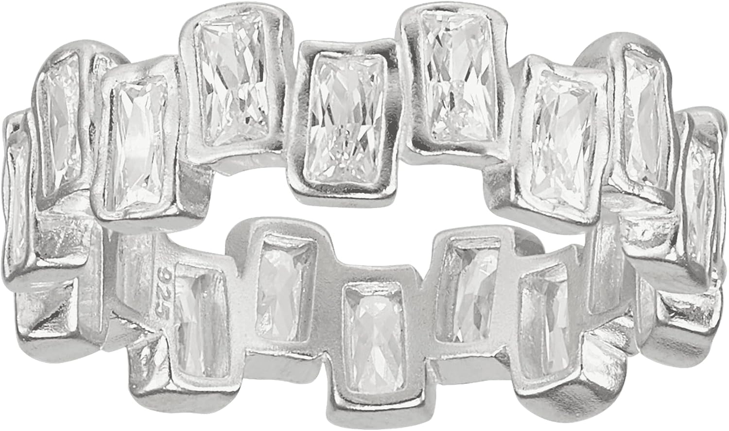 Silpada 'the Little Things' Cubic Zirconia Ring in Sterling Silver