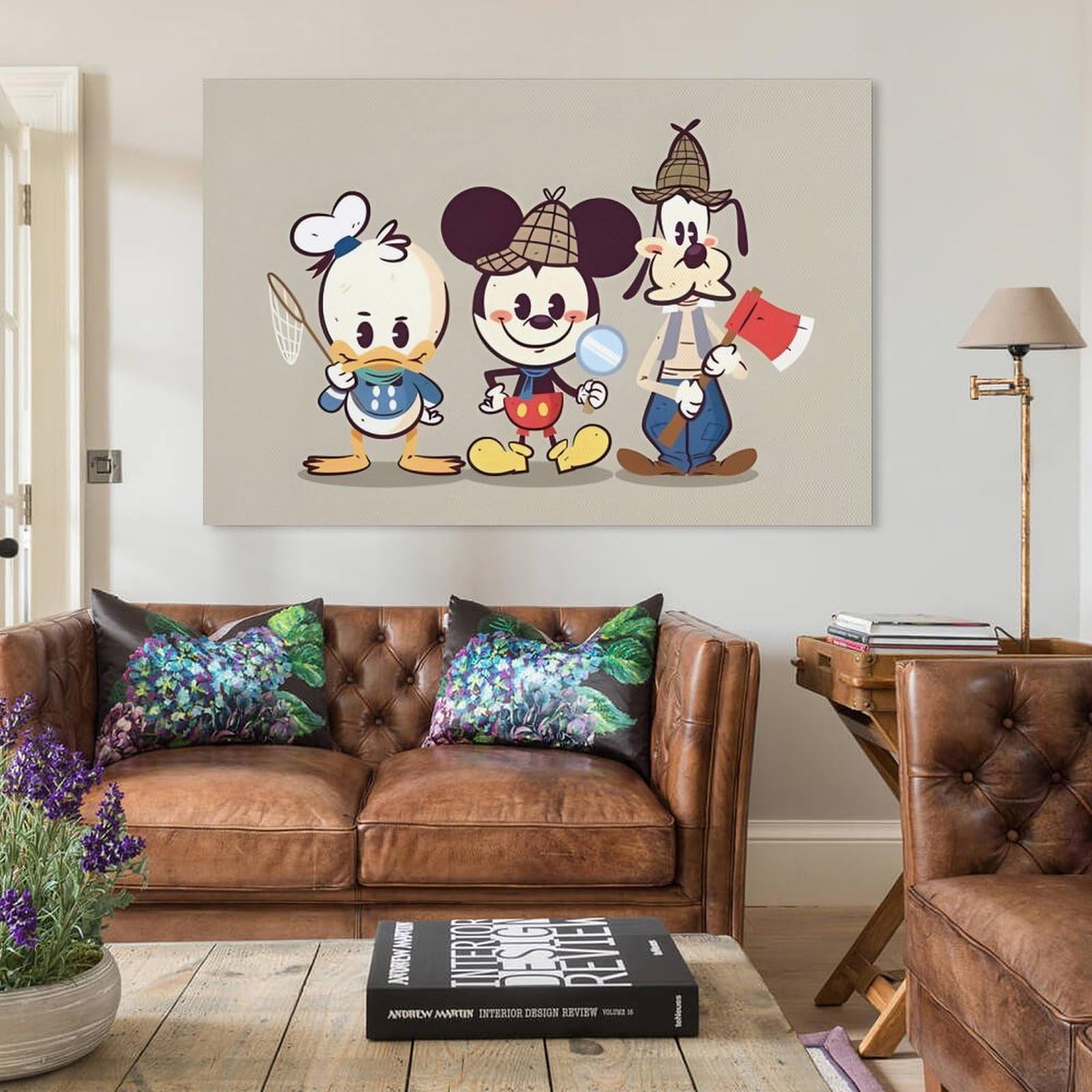 Amazon.co.jp: ミッキー ドナルドダック アートポスター 飾り絵