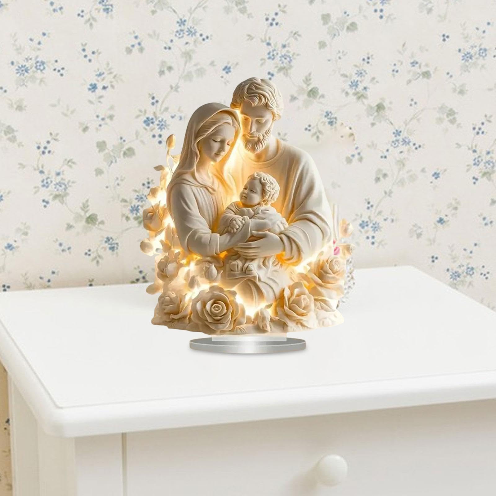 Natividad Decorativa Jardín Estaca Maceta Decoración 2D Sagrada Familia Navidad Decoracion Para Patio Interior Al Aire Libre Burro