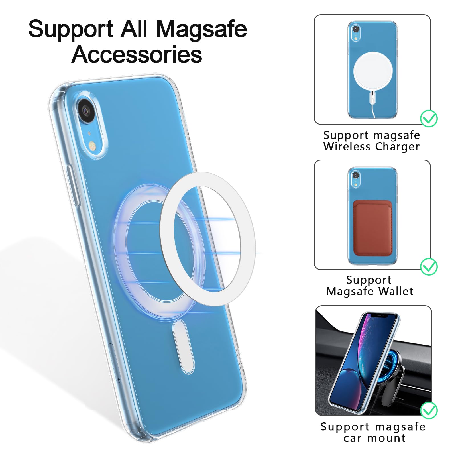 Amazon.co.jp: UEEBAI 対応 iPhone XR 用の ケース クリア TPU ケース