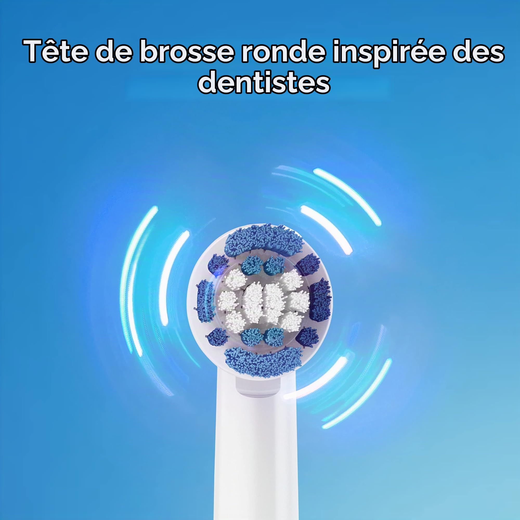 Oral-B Revolution Brosse à dents à batterie avec (1) tête de brosse, noir, piles incluses