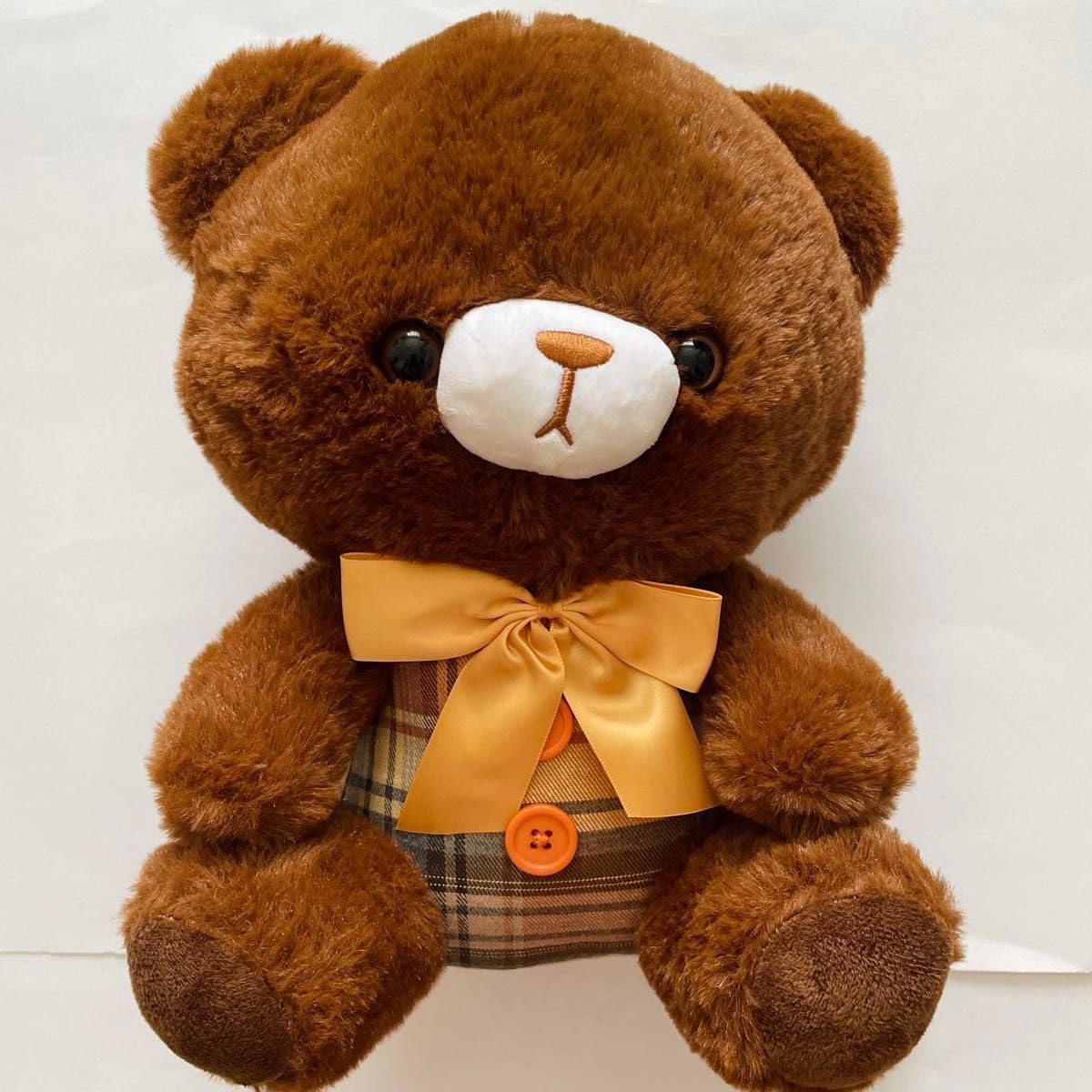 アンティーク　テディベア 茶色のリボン付きぬいぐるみ 約30cm Amazon.co.jp: テディベア くま ぬいぐるみ リボン ベア : おもちゃ