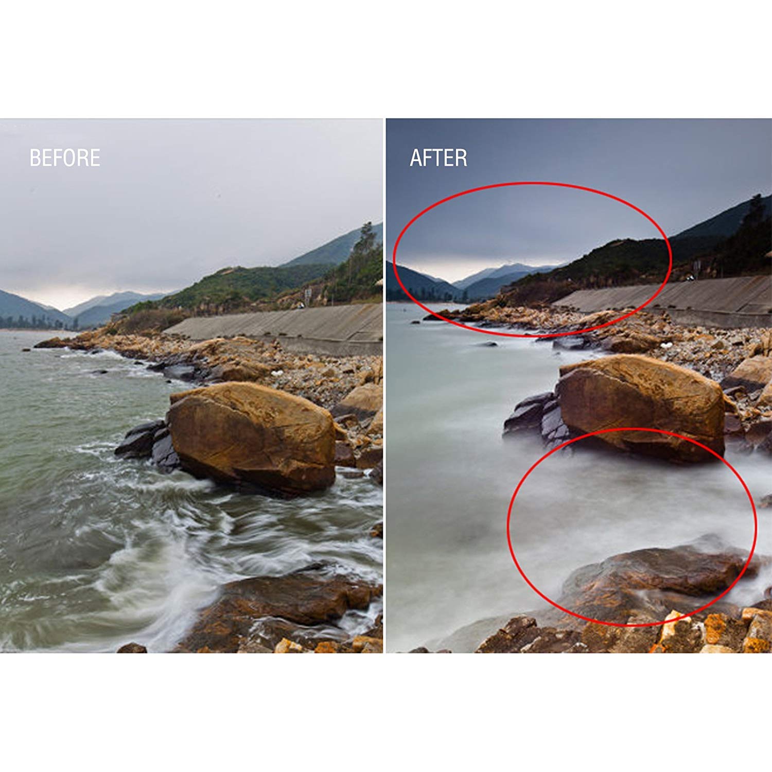 ZOMEI - Filtro variabile regolabile a densità neutra, 67 mm, con vetro ottico AGC (ND2 a ND400)