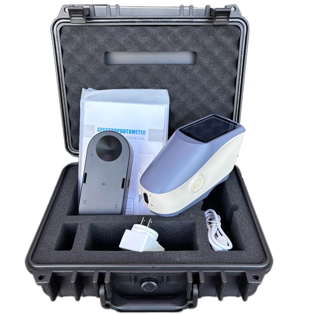 45°/0 Spectrophotometer Color Spectrophotometer with Capacitive Touch Screen Integrating Sphere Size 48mm Aperture 2/4/8mm Selectable Wavelength Range 400-700nm Reflectance Range 0-200%