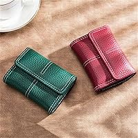 Vista 4 de HOUKAI Tarjetero para mujer, pequeño y minimalista, tarjeta de identificación para conducir, tarjeta de varias tarjetas