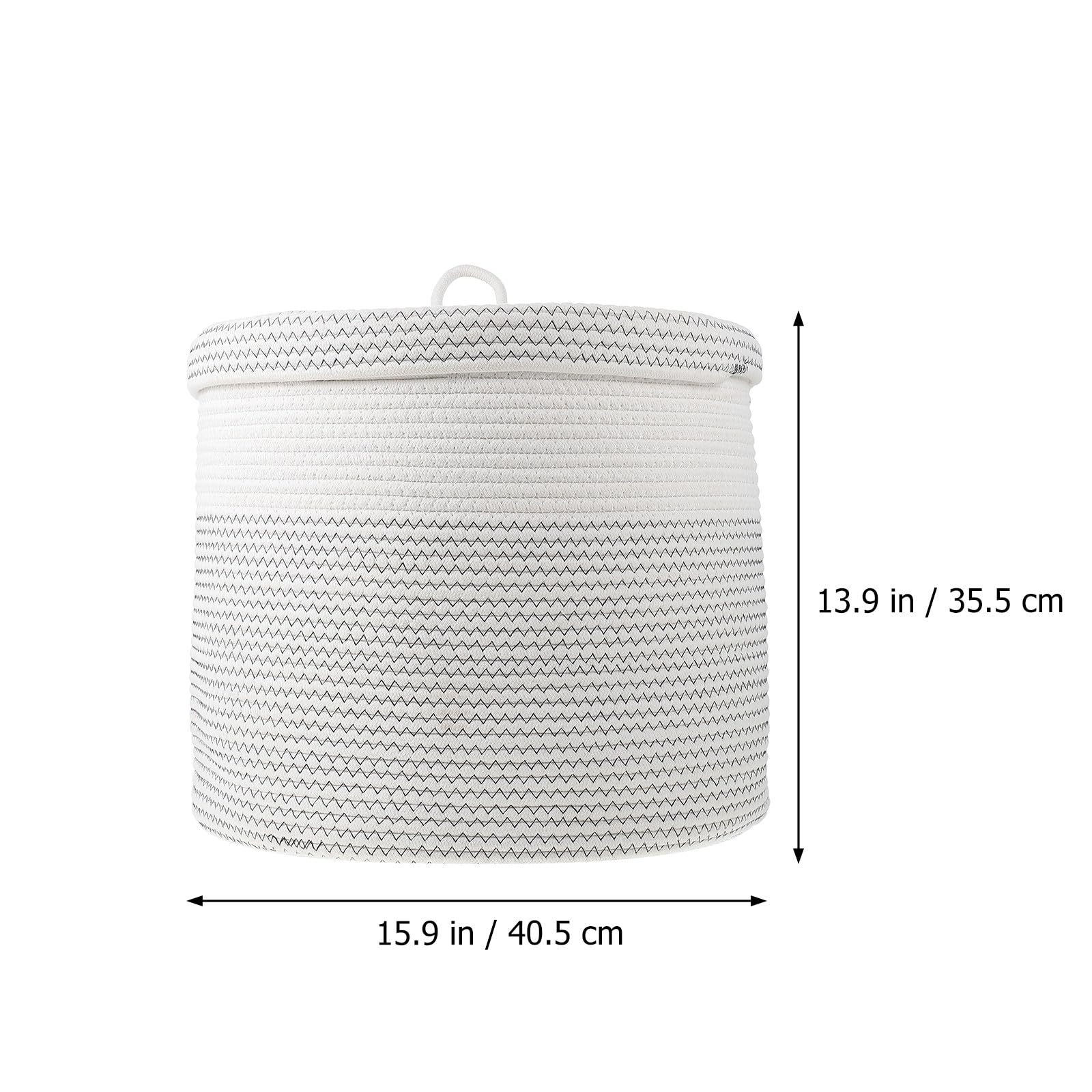 Amosfun Cesta Blanco Multifuncional Almacenamiento de Ropa y Libros