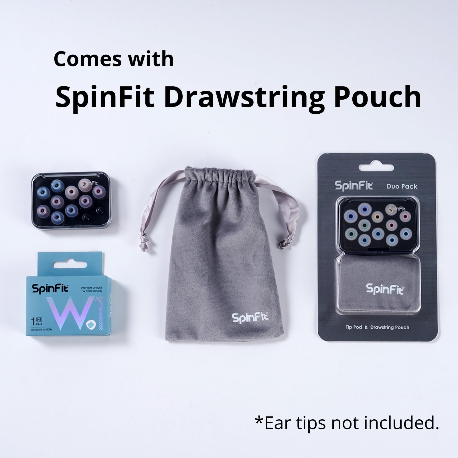 SpinFit Tip Pod - Storage Box for Ear Tips - Extra Transparent and Thick Material - BPA-Free (PCTG) (Black) - Image 4