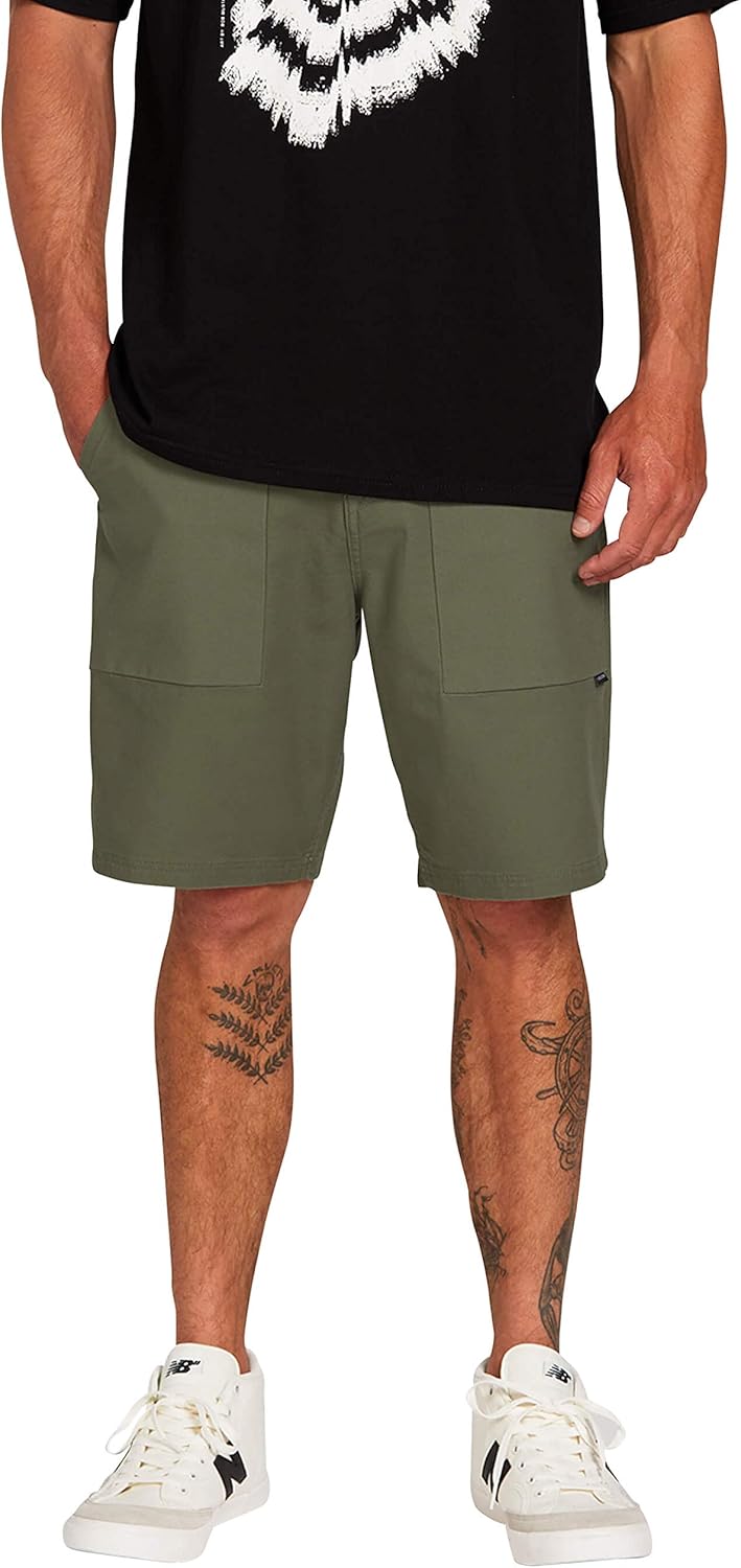 Volcom Men's Clockworks 20" Canvas Utility Short