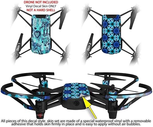 Miniatura 2 de Skin Wrap 2 Pack para DJI Ryze Tello Drone escena Kid bocetos azul Drone No Incluidas