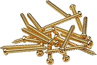 Vista 4 de Musiclily Tornillos básicos de montaje de madera para pastillas de metal métricas de 0.102 x 1.024 in para pastillas de bobina simple/Humbucker