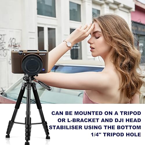 Miniatura 7 de RX100 VII - Funda protectora de silicona suave para cámara digital Sony DSC-RX100 III RX100 V RX100 IV RX100 VII (café)