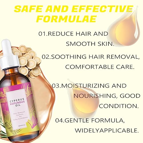 Miniatura 4 de Cyperus Rotundus Oil, Natural Cyperus Rotundus Oil for Hair Removal, Moisturizing & Soothing, Gentle on All Skin Types, 2 Fl Oz