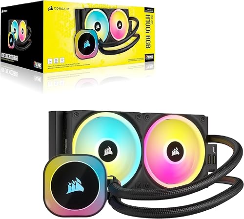 Vista 31 de CORSAIR iCUE Link H170i RGB Enfriador líquido para CPU - AIO de 16.535 in - Ventiladores QX140 RGB - Compatible con Intel LGA 1700, AMD AM5 - Hub