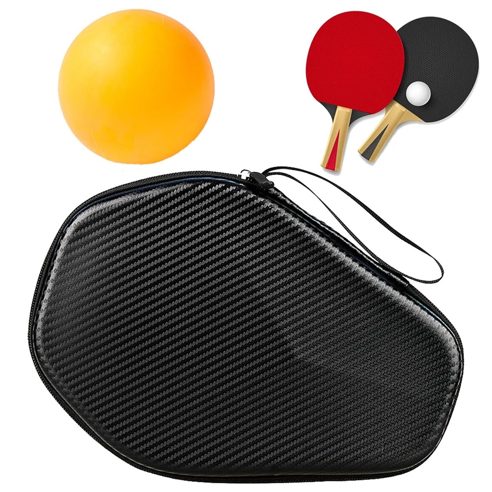 Custodia rigida for racchette da ping pong, custodia rigida for racchetta da ping pong, for 2 racchette e palline multiple Per Ping Pong