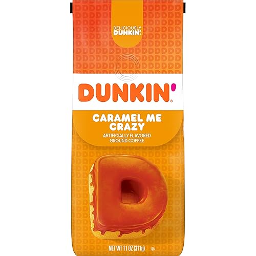 Dunkin - Café molido Caramel Me Crazy con sabor a caramelo 11 onzas