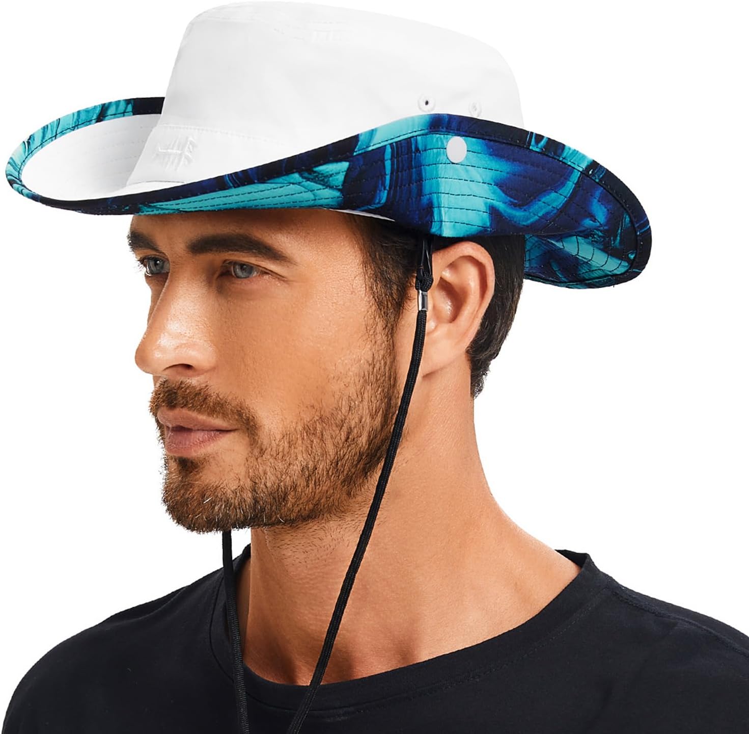 BASSDASH UPF 50+ Patterned Under Brim Foldable Lightweight Bucket Sun Hats for Fishing Hiking Safari Men Women FH18 - Image 2