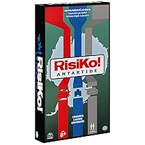 EDITRICE GIOCHI, Risiko! Antartide, Gioco di Strategia, 2 Giochi in Scatola in 1 per Sfide tra Amici e in Famiglia, Giochi da Tavolo per Adulti e Bambini, Espansione di Risiko e Gioco Singolo, 8+ Anni