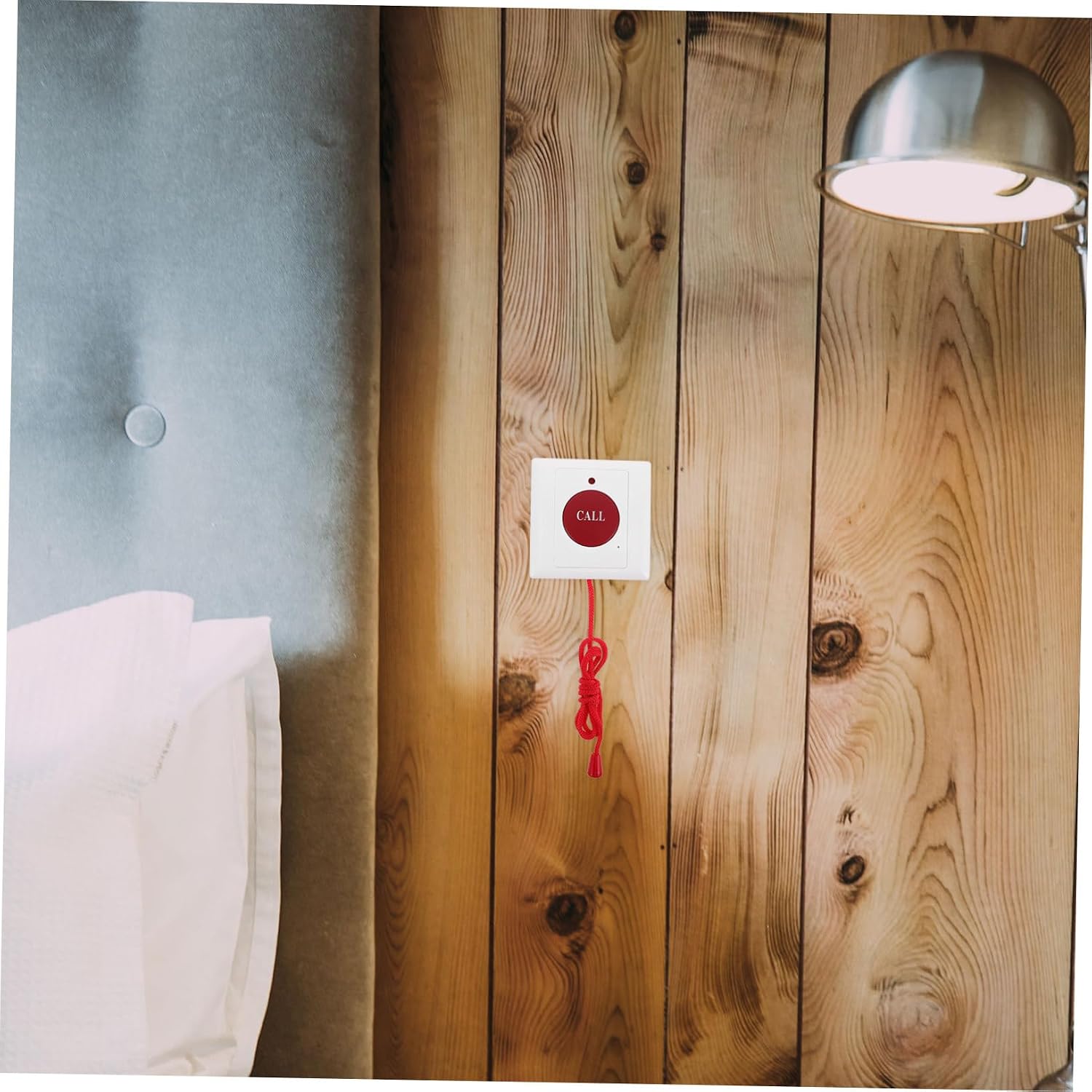 Emergency Call Button with Pull Cord Dual Alarm for Elderly Homes
