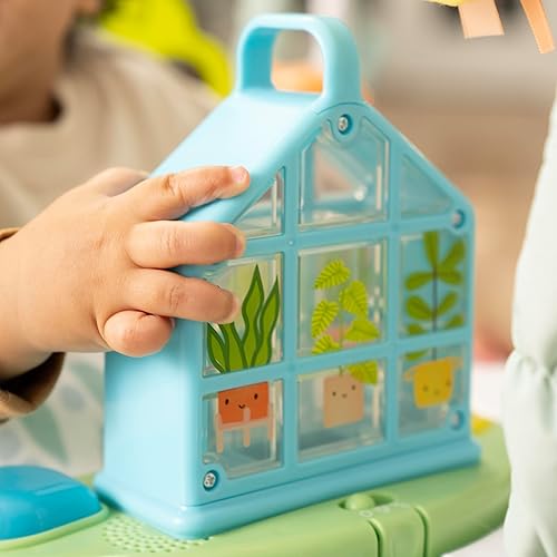 Miniatura 17 de Ingenuity Centro de hitos 6 en 1, gimnasio de juegos, tapete plegable, música y sonidos de la naturaleza, luces, puente de actividad, mesa, casa de