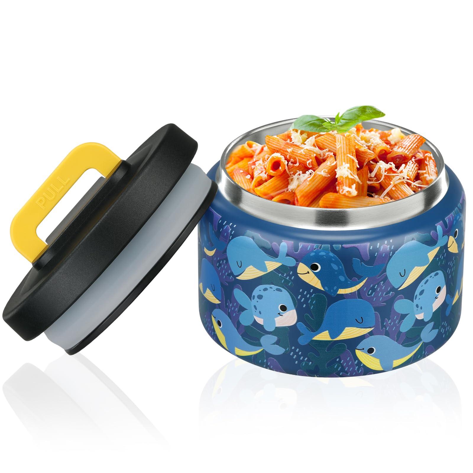 8oz Kids Thermos for Hot Food,Small Lunch Thermos Food Container Stainless  Steel,Easy Open Wide Mouth Thermo for Hot Cold Food for Preschool Travel