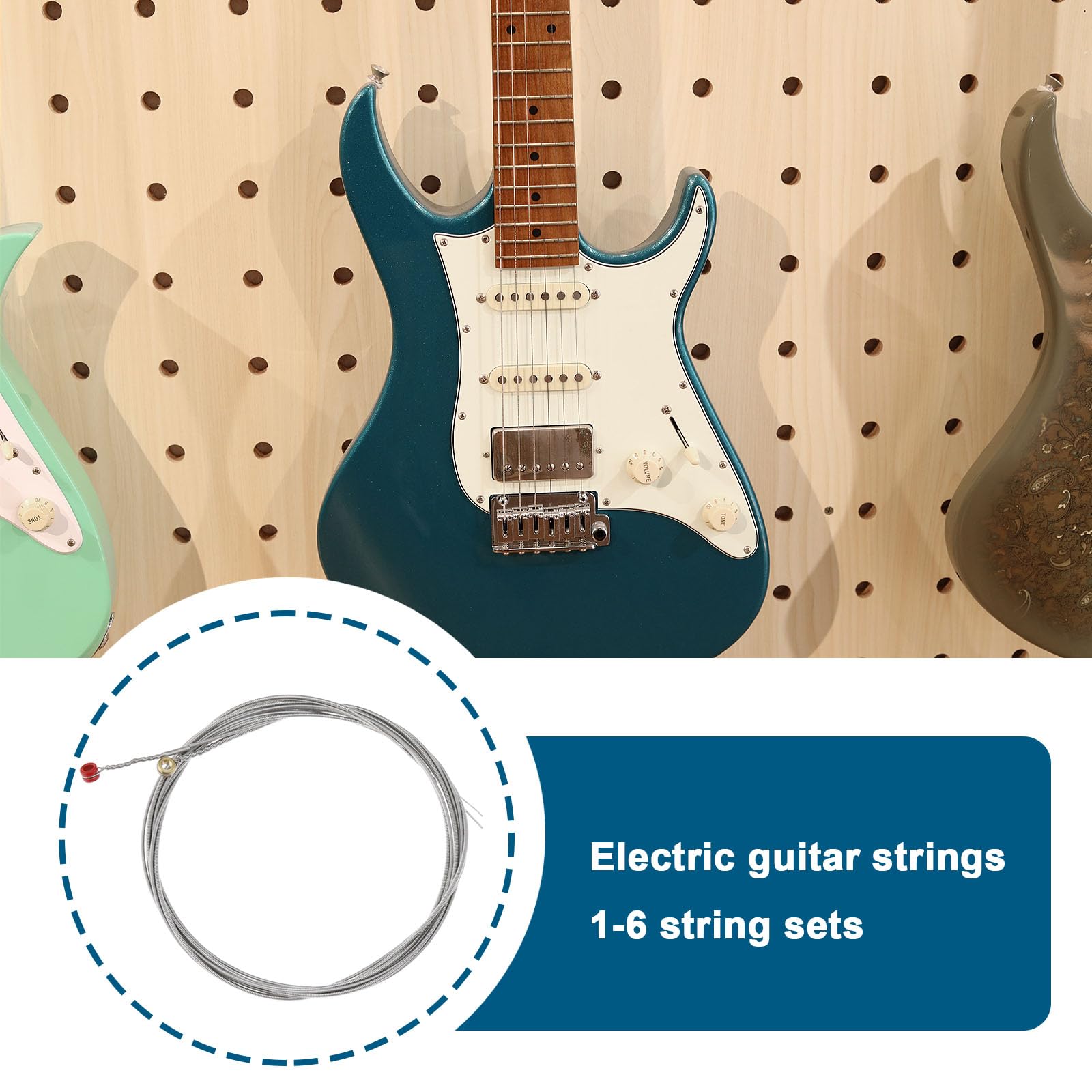 Cordes Pour Guitare électrique - Lot De 3 Jeux - Calibre 10-46 - Acier Nickelé - Tonalité Brillante - Emballage Sous Vide - 5