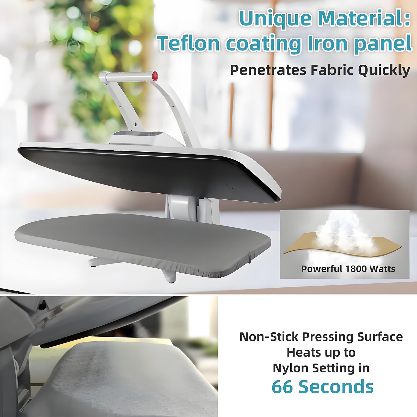 1800W Professional Steam Press Machine, 65–205℃ Adjustable Temp Standard Model