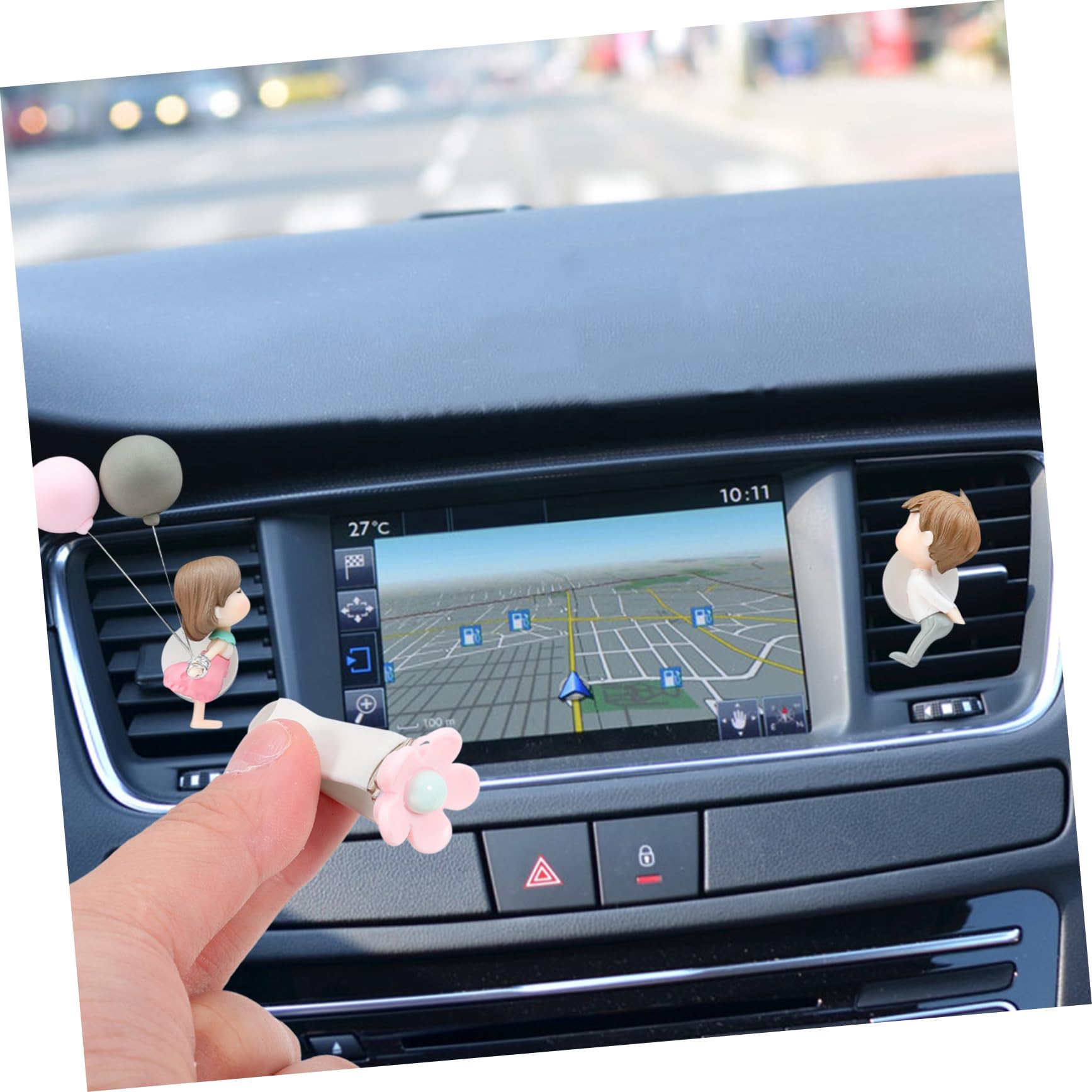 GLEAVI 25pezzi Clip Per Aria Auto Decorazioni Carine Per Ventilazione e Profumazione Di Ornamenti Forma Di Cartoon Profumatori Per Auto Con Aromi Inclusi