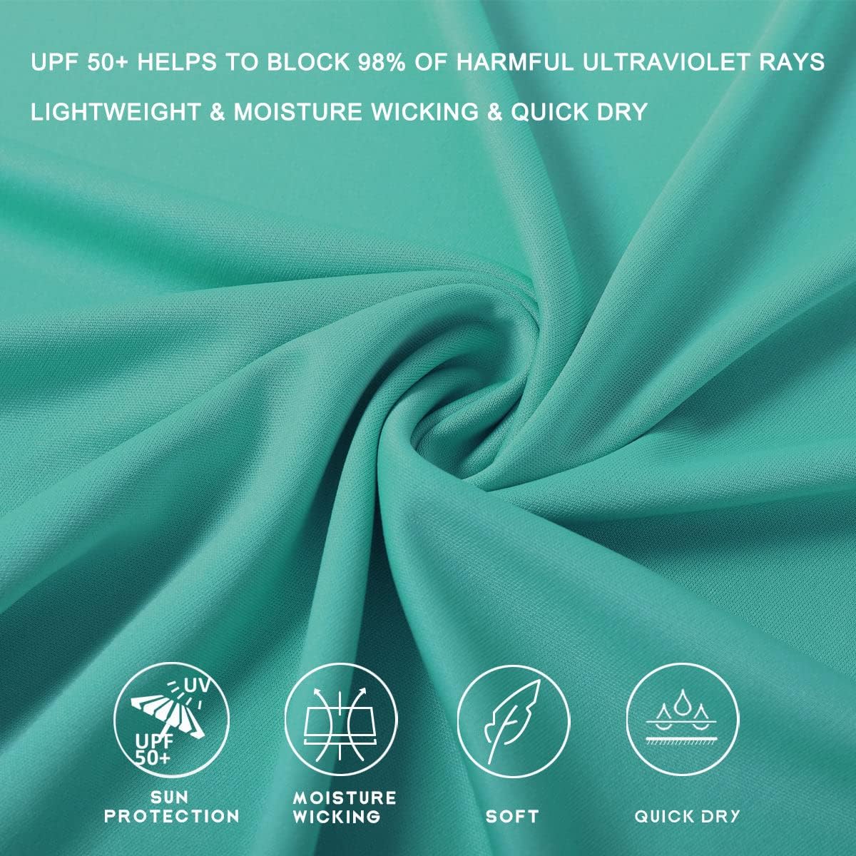 Willit Women's UPF 50+ Sun Protection Hoodie SPF Shirt Long Sleeve Hiking Fishing Outdoor Shirt Lightweight Hoodie Auqa Small