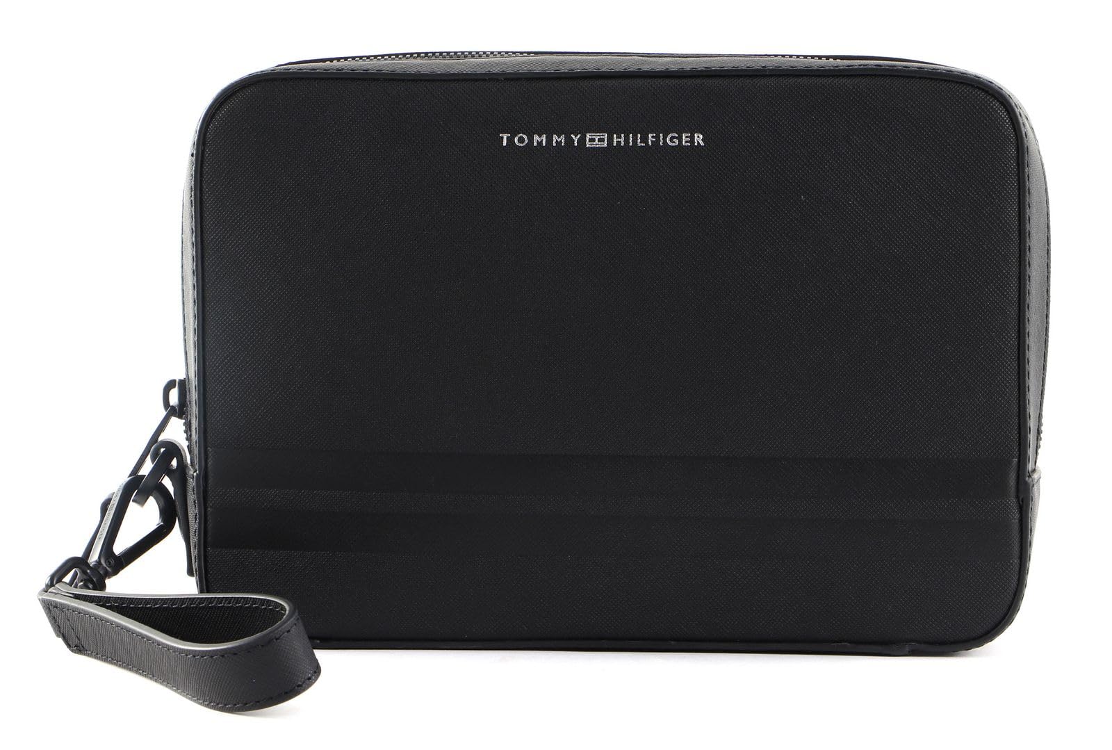 TOMMY HILFIGER TH Business Leather Washbag Black