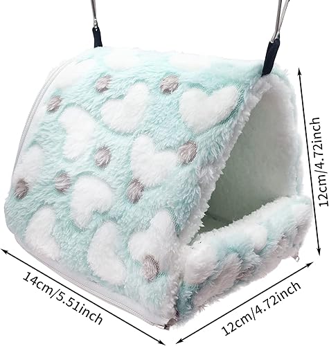 Miniatura 4 de Cama hamaca para hámster, nido de conejillo de indias desmontable suave, mini jaula para tienda de campaña