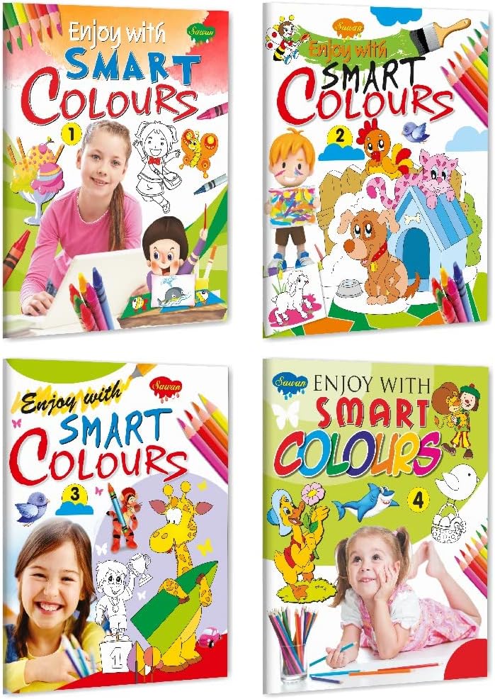 Enjoy with Smart Colours - 1 to 4 | Set of 4 Books