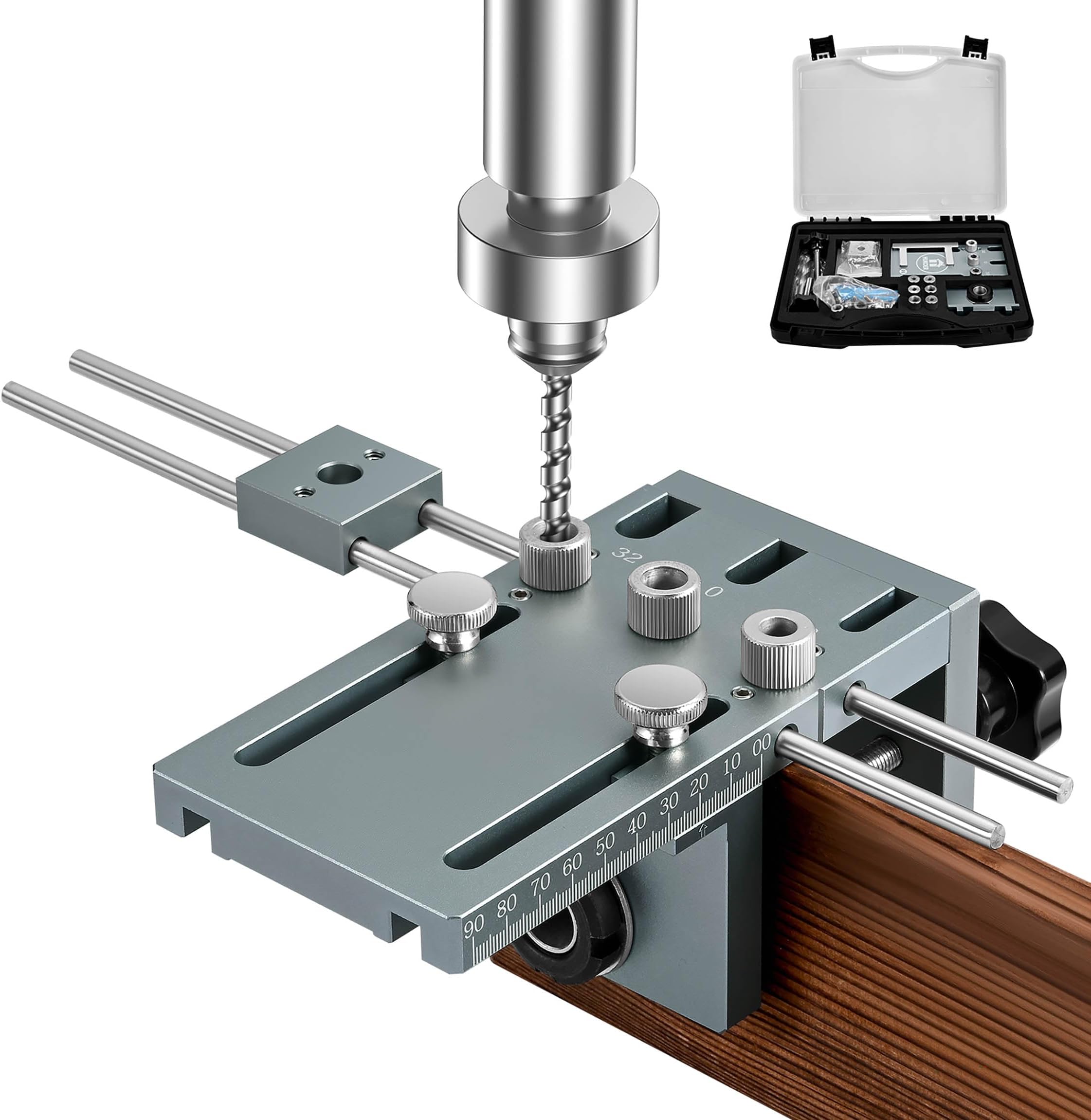 Kit Foratura Legno 3in1 - Guide 8/10/15mm, Localizzatore Fori, Per Falegnameria - Foto 7