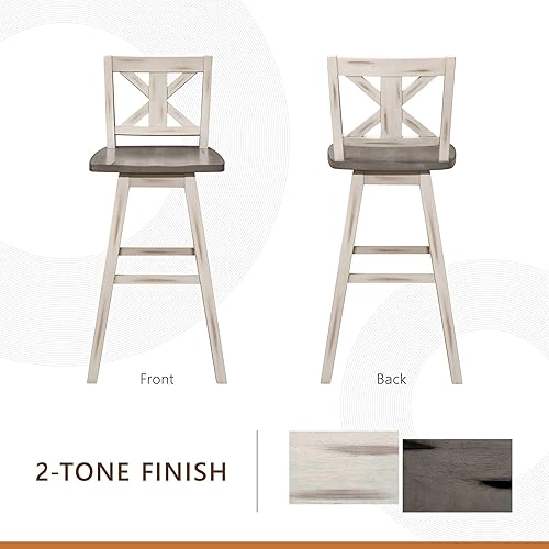 Miniatura 22 de Homelegance - Bancos Gris envejecido/blanco,Negro -,https://www.amazon.com/dp/undefined