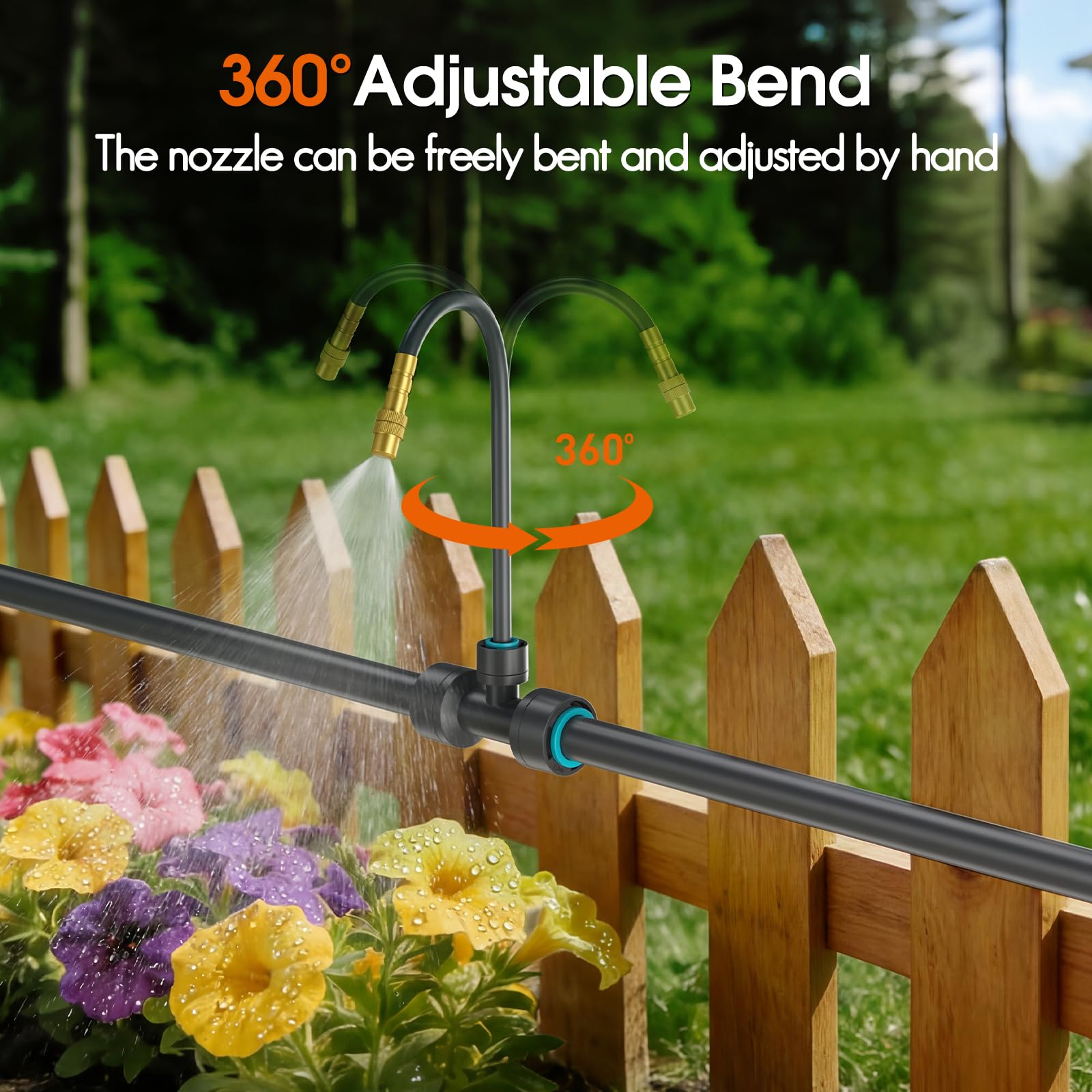 Tropfbewässerungssystem Set – 30M Automatisches Bewässerungssystem mit Timer und 20 Düsen, für bis zu 20 Topfpflanzen, ideal für Innenräume, Garten & Balkon