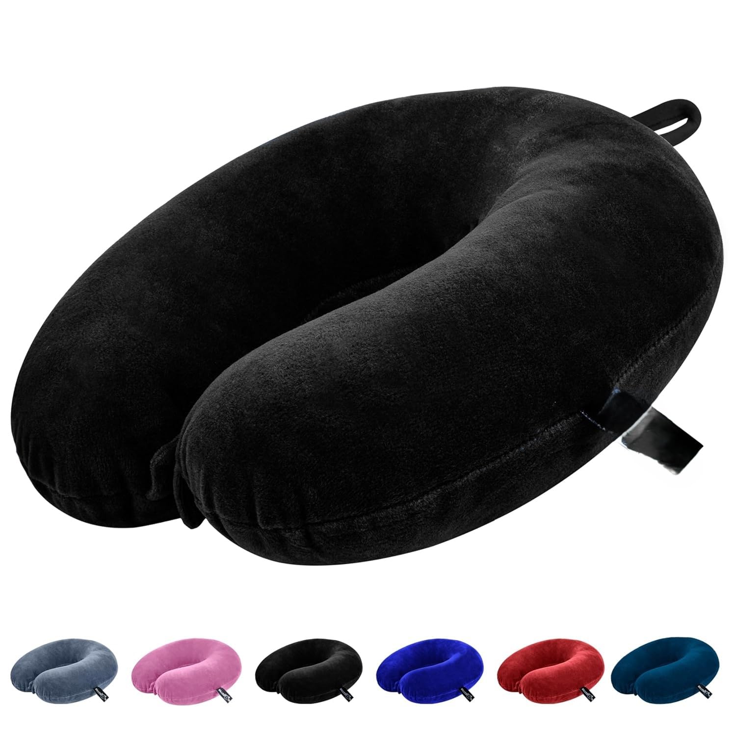 SHIVISHA Enterprises Premium Neck Pillow for Travelling Airplane Travel Pillow Comfortable Head Rest Neck Holder Pillow (Black)-image-45