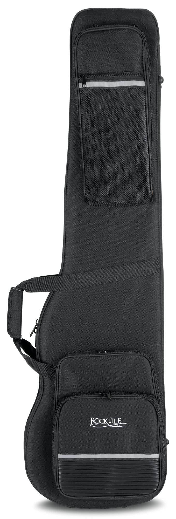 ROCKTILE Leichtkoffer für E-Bass (Lightcase für E-Bass, reiß- und wasserfestes Außengewebe, hochwertige Thermopolsterung, Innenmaße maximal (LxBxT): 120 x 35 x 7,5 cm)
