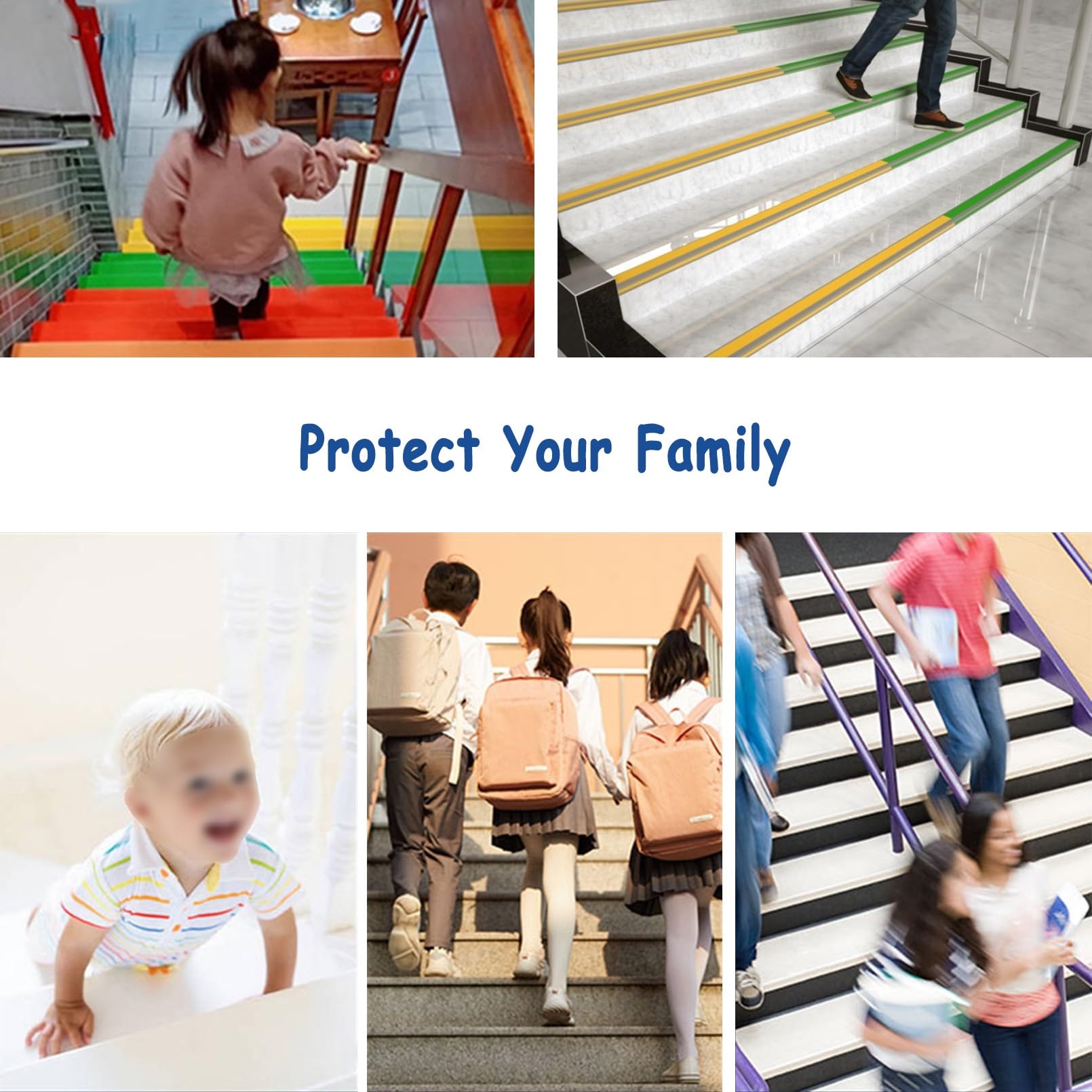 Tiras Antideslizantes Para Peldaños, Borde de Escalera de Vinilo Antideslizante, Utilizado Para Escaleras Interiores Y Exteriores, Antideslizante Para Bordes de Escalera(Grayish yellow,3m/118in)