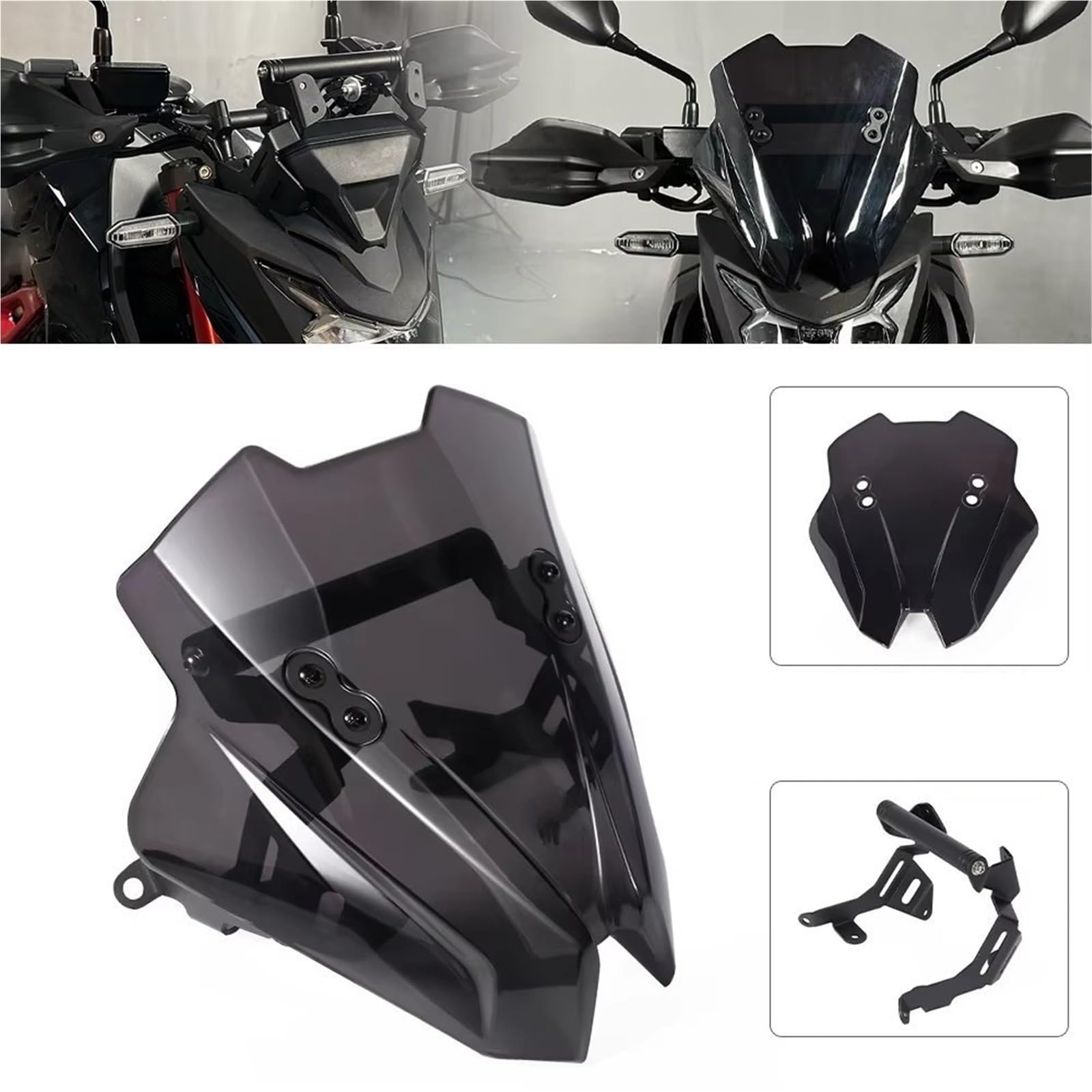 Soporte Teléfono Móvil GPS para CB750 para Hornet para 750 2023 2024 Parabrisas GPS Teléfono Soporte Viento Pantalla Deflector Extensión Sat Nav