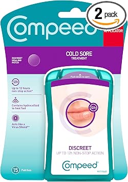 Compeed Cold Sore Patch, 30 Patches 2 Packs of 15 Patches