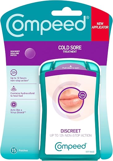 Compeed Cold Sore Patch-Invisible, Fever Blisters For Lips With 12 Hours Non Stop Action Lip Patch For Women, Men And Kid...