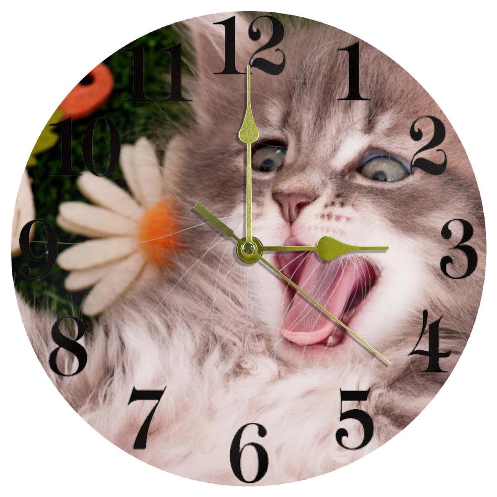 Horloge murale de bureau et école chat mignon idée cadeau idéale