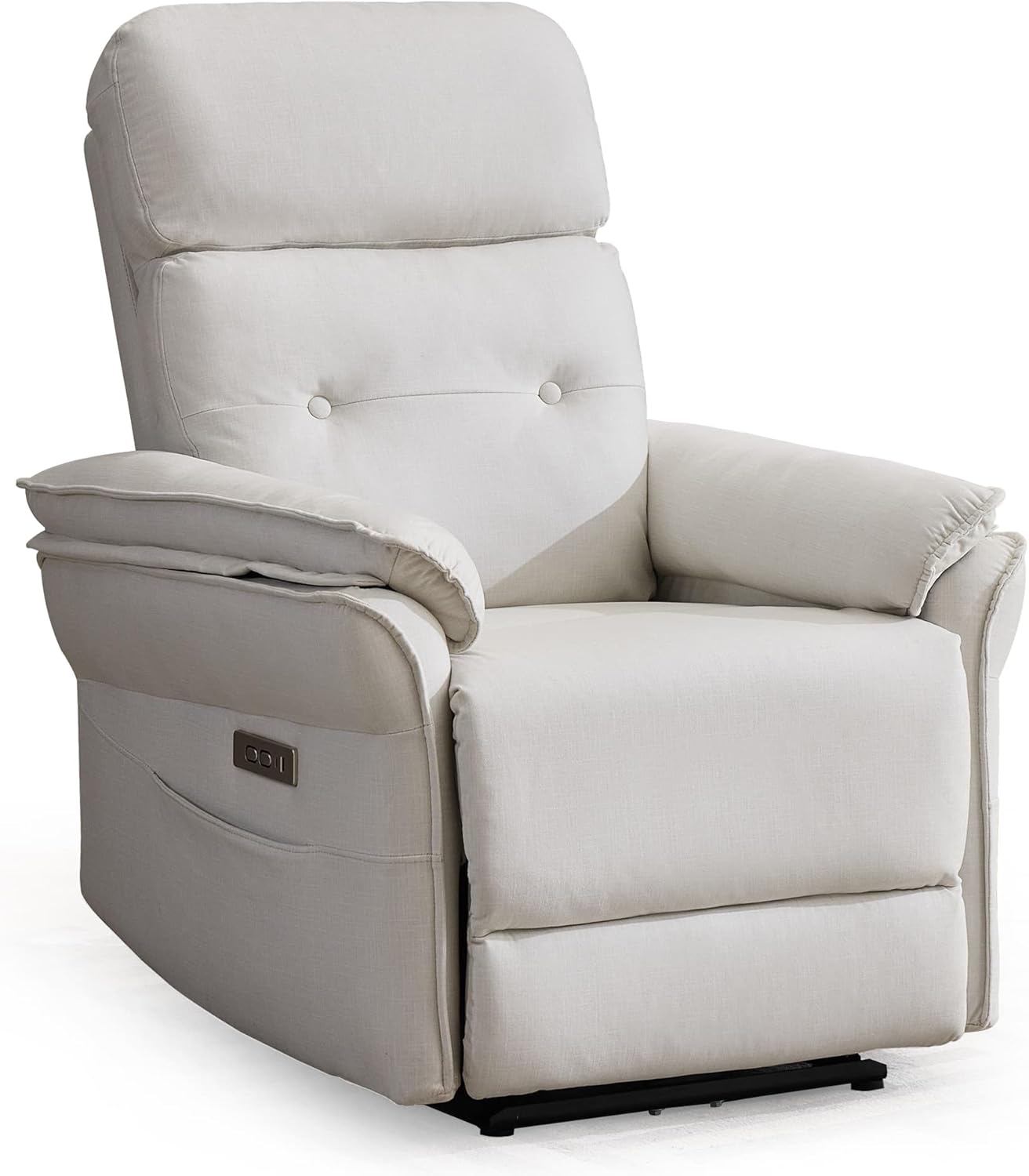 Power Zero Gravity Recliner Chairs for Adults, Adjustable Electric Reclining Chair with USB&Type-C Ports, Wall Hugger Recliner for Small Spaces with Side Pocket for Living Room and Bedroom