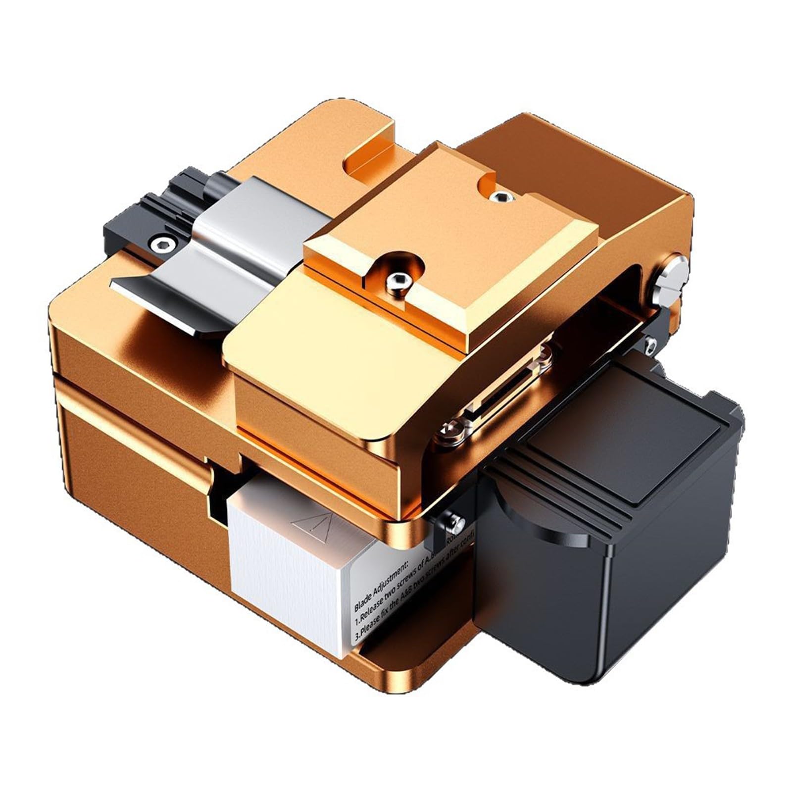 Hdoytxxm Gold 1 Auto-Retract Fiber Cutter With Debris Collector & Triple Slot Design For Splicing Automatic Retractable Fiber Cutter Tool